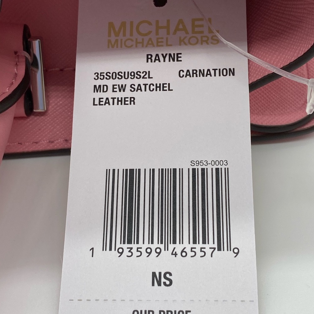MICHAEL KORS RAYNE MEDIUM EW SATCHEL CARNATION - Picture 9 of 14